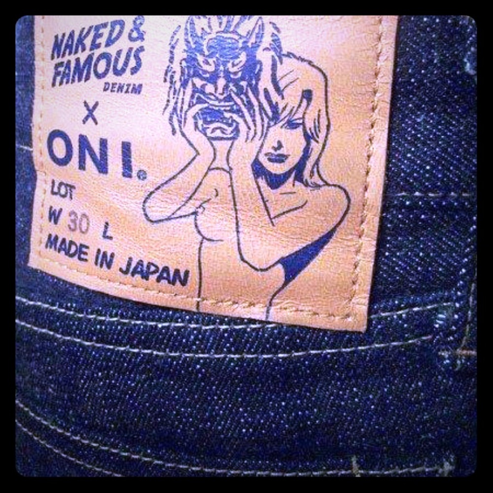 ONI jeans naked and famous denim %100 cotton